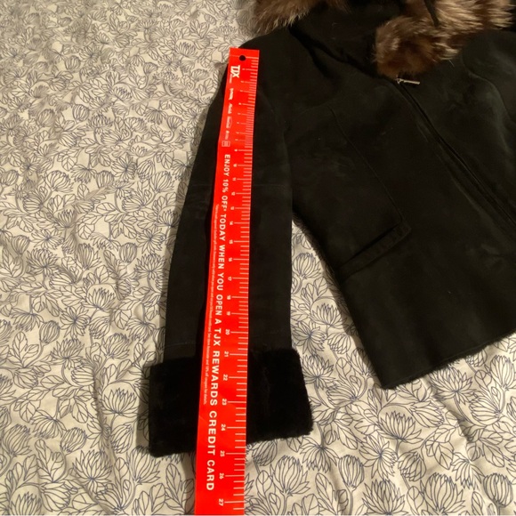 Italian fur trim shearing jacket - Picture 7 of 12